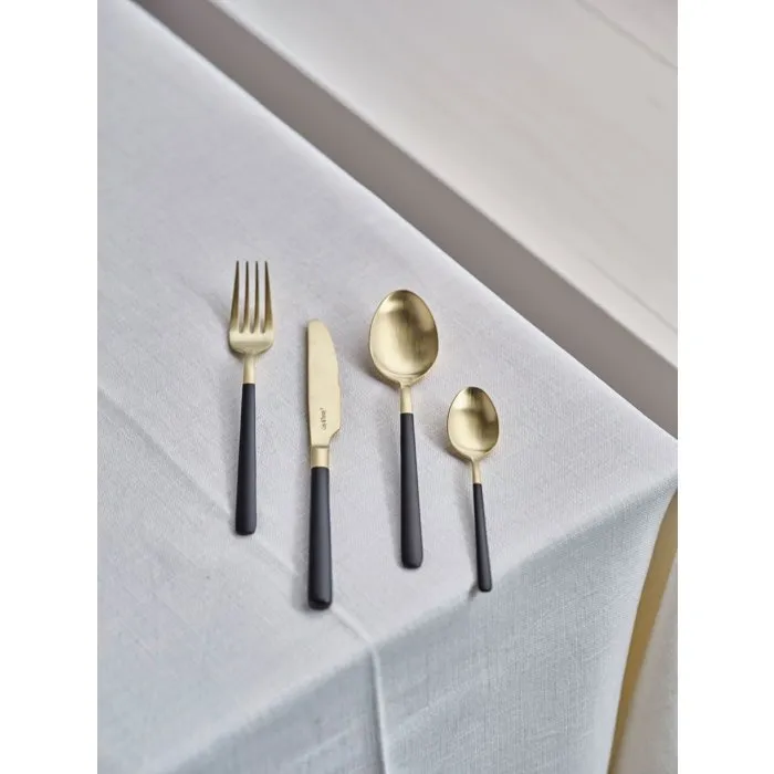 Cosy & Trendy Set de couverts Olivia 16 pcs - Champagne/Noir