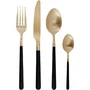 Cosy & Trendy Set de couverts Olivia 16 pcs - Champagne/Noir