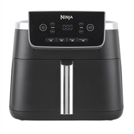 Ninja AF140EU Friteuse Air 4-en-1 sans Huile, 4.7L, 2000W, 6 Programmes (Frire, Rôtir, Réchauffer, Déshydrater), Casserole Antiadhésive et Lavable au Lave-vaisselle