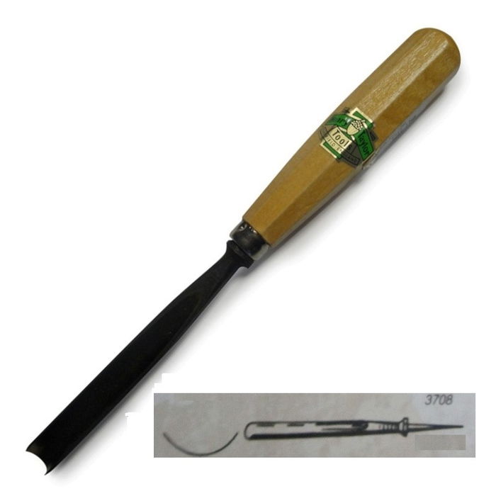 VIRMA Gouge Droite 3708 Profil Courbé 6 mm VIRMA Gouge Droite 3708 Profil Courbé 6 mm