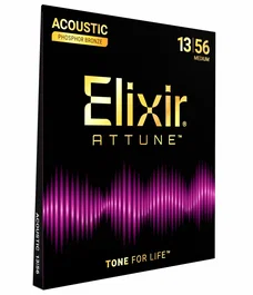 ELIXIR Jeu de cordes acoustique Attune 92/8 Phosphor Bronze Medium 13-56