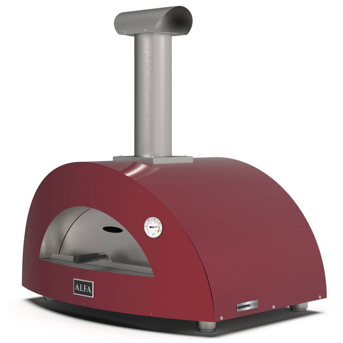 Alfa Moderno 2 Pizze Wood Red