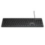 eSTUFF Clavier filaire USB G220 pour disposition allemande AZERTY, profil bas, touches silencieuses, design élégant