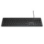 eSTUFF Clavier filaire USB G220 pour disposition allemande AZERTY, profil bas, touches silencieuses, design élégant