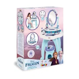 Smoby Coiffeuse 2 en 1 Frozen La Reine des Neiges pour Enfants à partir de 3 ans avec Tablette Amovible