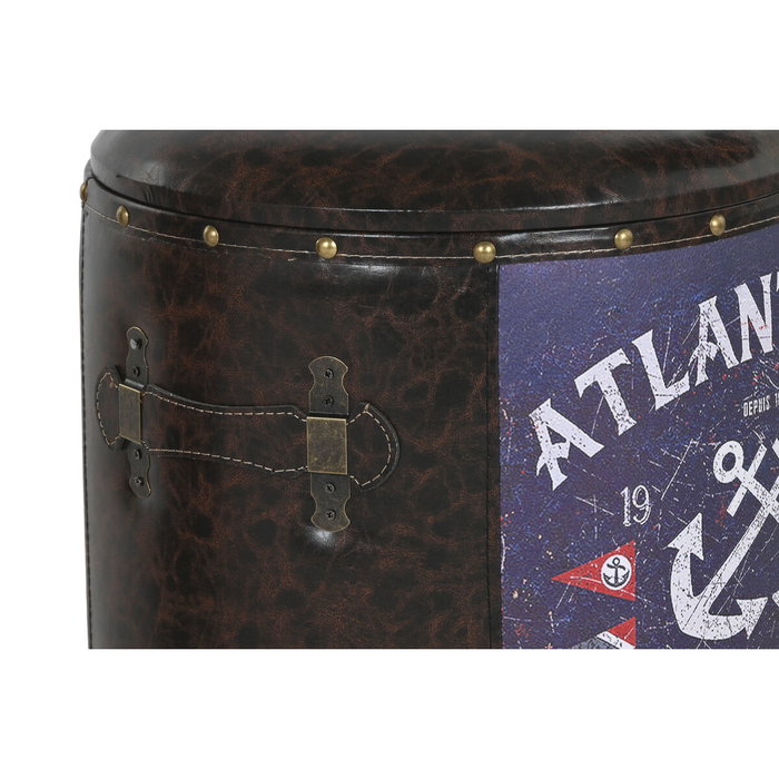 Set de boîtes décoratives Home ESPRIT Marron Multicouleur Polyuréthane Métal Vintage