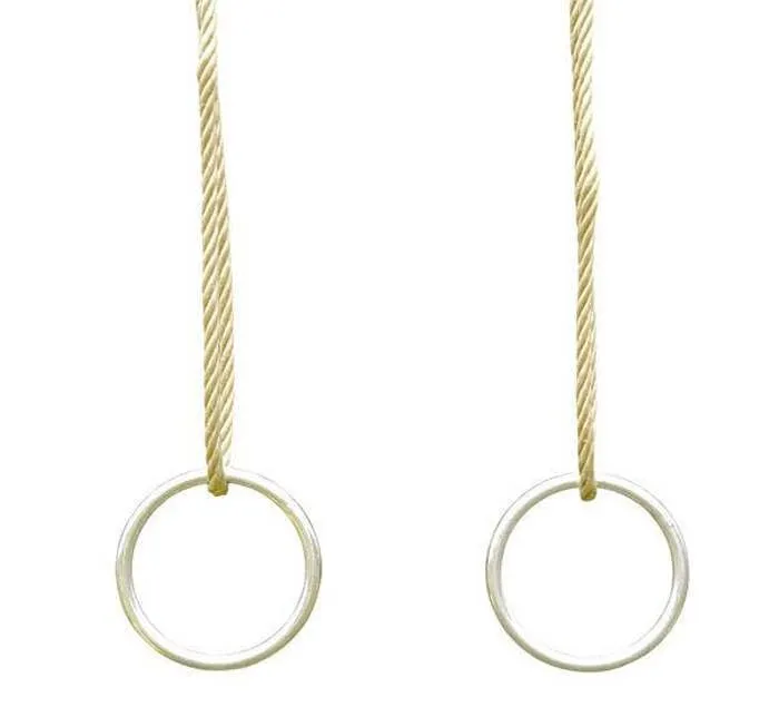 Trigano - Anneaux métal pour portique (3-3,5 m) - Support 50 kg, enfants 3 à 12 ans