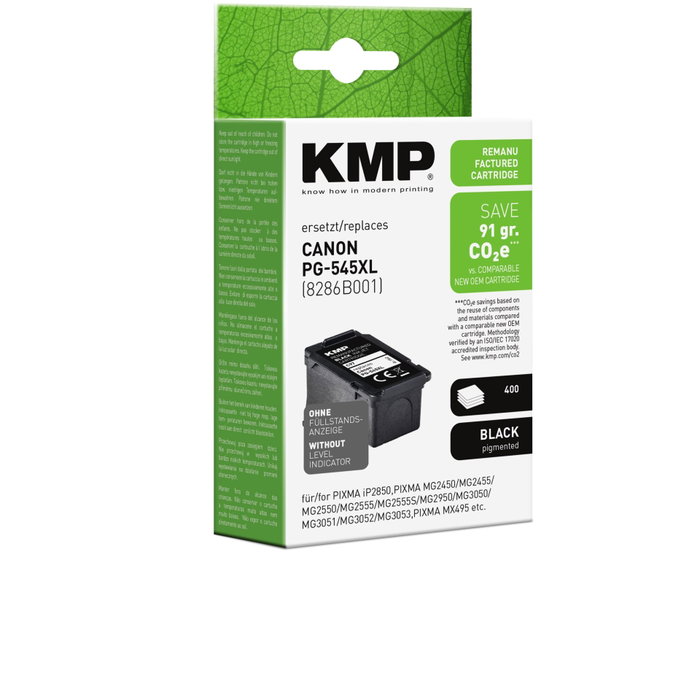 KMP C97 Cartouche noire compatible avec Canon PG-545 XL