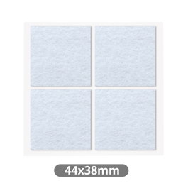 GSC Evolution Set de 4 feutres adhésifs carrés 44x38mm - Blanco