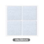 GSC Evolution Set de 4 feutres adhésifs carrés 44x38mm - Blanco