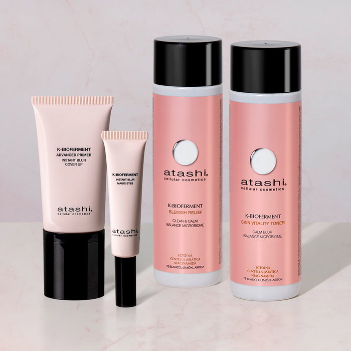 Atashi Eau Micellaire Apaisante pour Peaux Sensibles K-BIOFERMENT INSTANT BLUR 250 ml