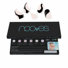 Nooves Feuilles à Ongles Gel Premium Glam vache blanche 20 u