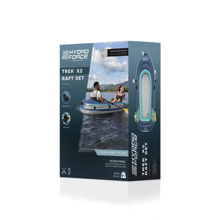 Bestway Hydro-Force Trek X2 - Bateau gonflable 2 personnes