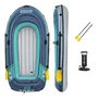 Bestway - Bateau gonflable Hydro-Force Trek X2 (Modèle 61153) - 232 x 118 cm - En PVC résistant - Capacité 2 personnes / 250 kg - Avec rames et pompe