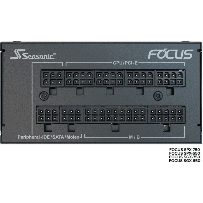 Seasonic FOCUS-SGX-750 Alimentation PC 750W Noir - Focus SGX-750, 80 Plus Gold