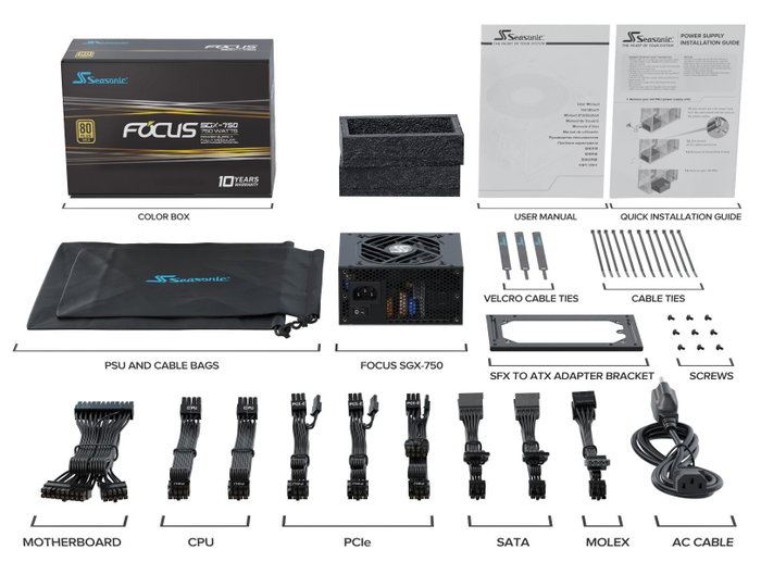 Seasonic FOCUS SGX-750 750 W SFX Seasonic FOCUS SGX-750 750 W SFX