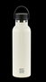 Safta - Gourde isotherme avec revêtement extérieur en caoutchouc, 600 ml, couleur blanc, dimensions 25 x 7,3 x 7,3 cm