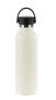 Safta - Gourde isotherme avec revêtement extérieur en caoutchouc, 600 ml, couleur blanc, dimensions 25 x 7,3 x 7,3 cm