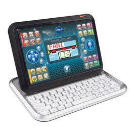 VTech Genio Little App - Tablette éducative pour enfants se transformant en ordinateur portable, écran LCD couleur, clavier QWERTY, 80 activités, espagnol, +5 ans