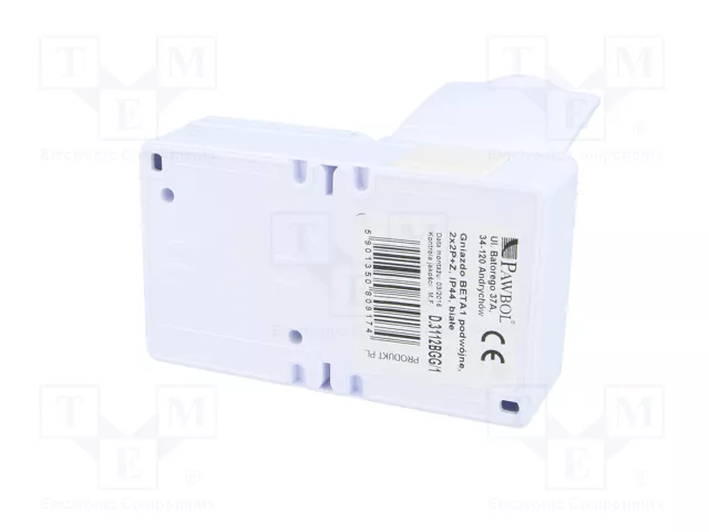 PAWBOL Socle d'alimentation AC 2P+PE blanc