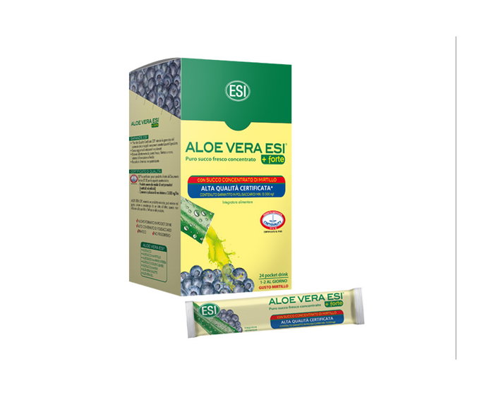 ESI Aloe Vera Forte Mirtilo 24 boissons de poche