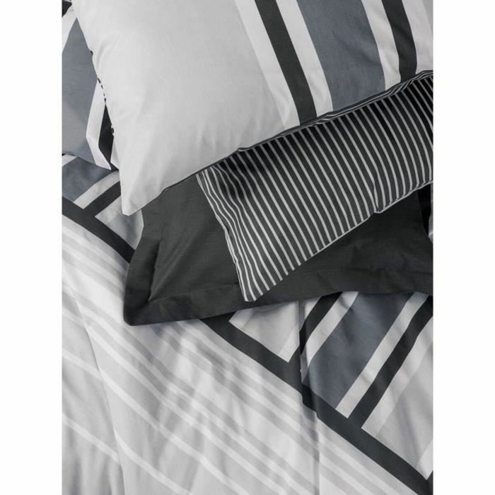 Parure de couette en coton renforcé Anthracite, 220 x 240 cm