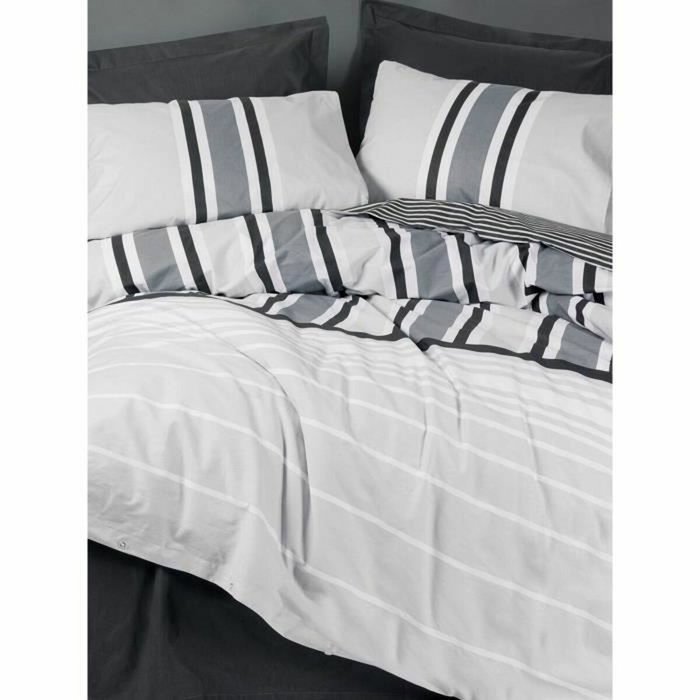 Parure de couette en coton renforcé Anthracite, 220 x 240 cm