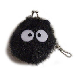 Mon voisin Totoro porte-monnaie peluche mini Noiraude 8 cm
