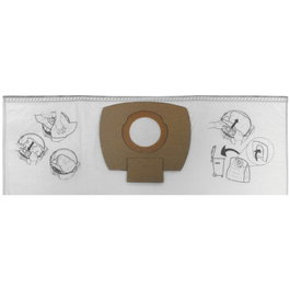 Makita P-72899 Sac filtrant en fleece Taille L, Lot de 5 pièces