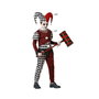 BigBuy Carnival Déguisement Arlequin pour Enfant avec Bonnet Rouge et Noir