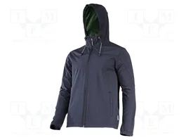 LAHTI PRO Blouse softshell noire avec capuche - Taille L