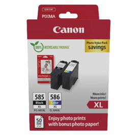 Canon PG-585 XL / CL-586 XL Photo Value Pack avec Papier Photo