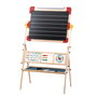 Tachan Pizarra XL - Tableau Magnétique et à Craie en Bois FSC 2 en 1 pour Enfants, avec Lettres, Abaque, Horloge, Effaceur et Accessoires