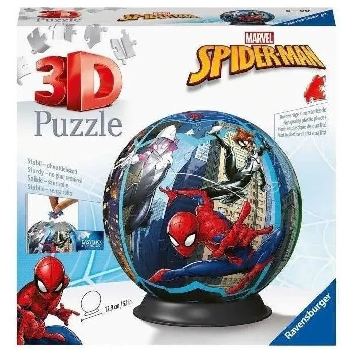 Ravensburger Puzzle 3D Bola 72p Spider-man RAV4005556115631 Ravensburger Puzzle 3D Bola 72p Spider-man RAV4005556115631