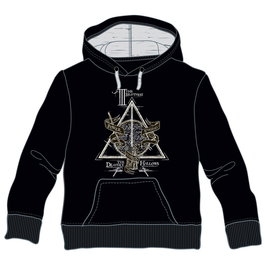 WARNER BROS. DISCOVERY - Sweat à capuche Harry Potter reliques de la mort en coton - Taille: 10
