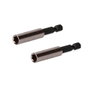 Workpro Jeu de 2 porte-embouts magnétiques 60 mm