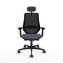 Piqueras y Crespo Chaise de Bureau Mardos Gris foncé