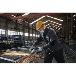 Bosch GWX 18V-8 Solo L X-LOCK Meuleuse d'angle sans fil 125 mm 11000 tr/min 18V, équivalent 800 W, poignée ergonomique, système changement rapide (sans batterie)