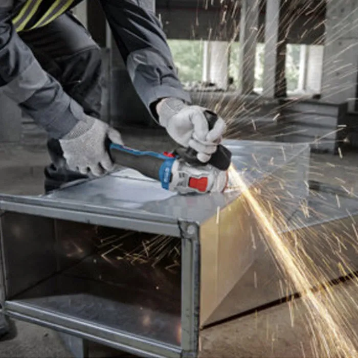 Bosch 06019N9101 Meuleuse d'angle sans fil professionnelle GWX 18V-8 solo L X-LOCK, équivalent 800 W, conception compacte et poignée ergonomique pour coupe et meulage