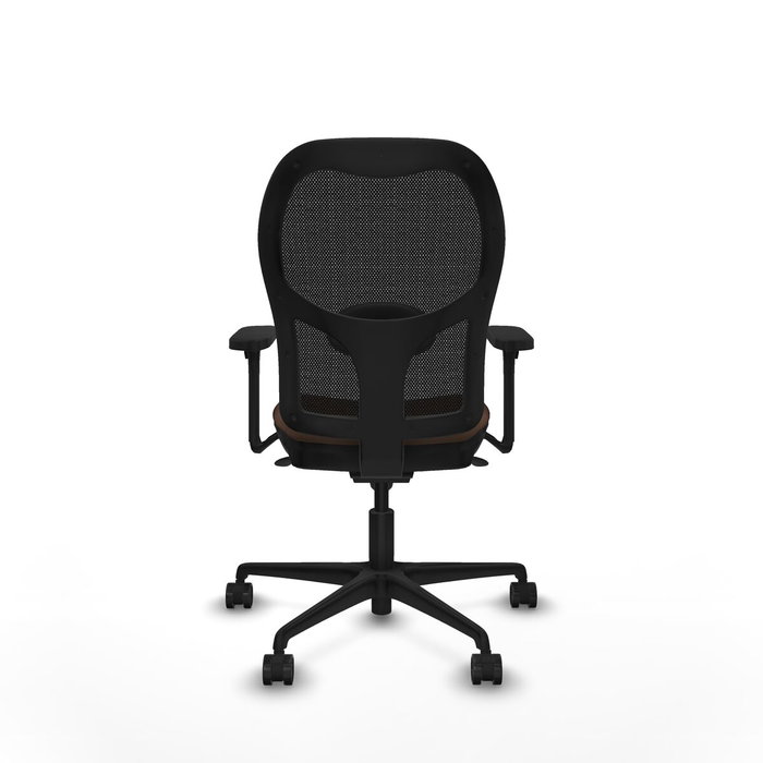 Piqueras y Crespo Chaise de Bureau Jorquera 3D036N0 Noir Brun foncé