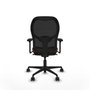 Piqueras y Crespo Chaise de Bureau Jorquera 3D036N0 Noir Brun foncé