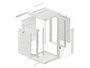 Lanberg Armoire rack mural WF01 15U 600x600 Gris