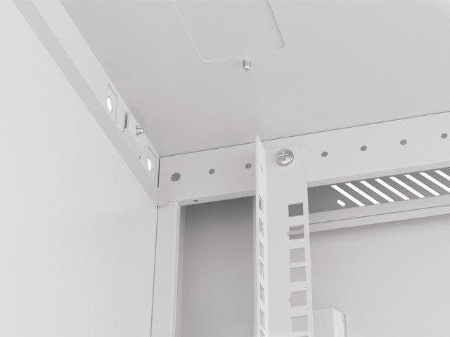 Lanberg Armoire rack mural WF01 15U 600x600 Gris