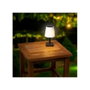 Lumineo Lampe solaire de table noire et blanche ø12 x 23 cm