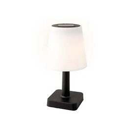 Lumineo Lampe solaire de table noire et blanche ø12 x 23 cm