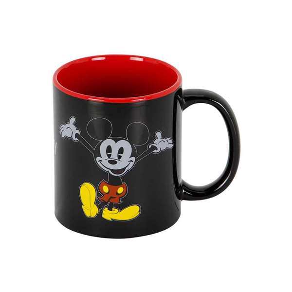 Karactermania - Tasse Mickey Mouse en Céramique avec Dessin Visage, Multicolore, 9.5x13x7.8 cm