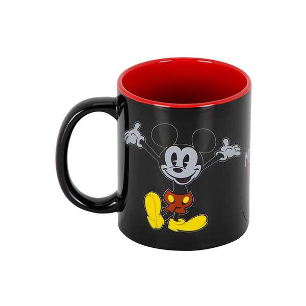 Karactermania - Tasse Mickey Mouse en Céramique avec Dessin Visage, Multicolore, 9.5x13x7.8 cm