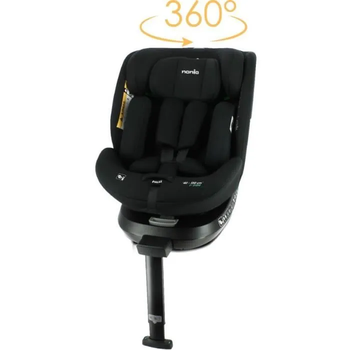 Nania Siège auto SPIRIT R129 i-Size pivotant 360° Groupe 0/1/2/3 avec Isofix et jambe de force - 40-150 cm (de la naissance à environ 12 ans) Nania Siège auto SPIRIT R129 i-Size pivotant 360° Groupe 0/1/2/3 avec Isofix et jambe de force - 40-150 cm (de la naissance à environ 12 ans)