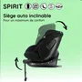 Nania Siège auto SPIRIT R129 i-Size pivotant 360° Groupe 0/1/2/3 avec Isofix et jambe de force - 40-150 cm (de la naissance à environ 12 ans)