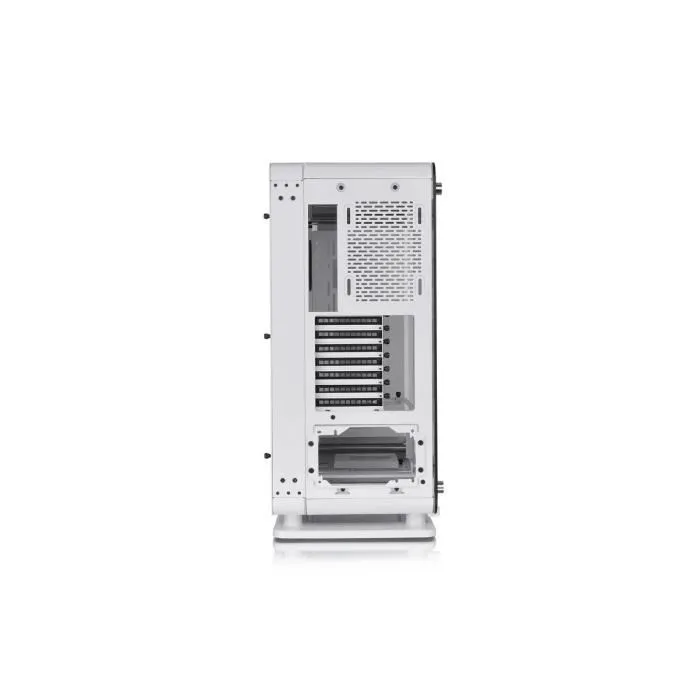 Thermaltake Core P6 TG Snow - Boîtier PC moyen tour ATX en blanc, ouvert/fermé, avec vitres trempées, ports USB 3.0, Type-C et audio